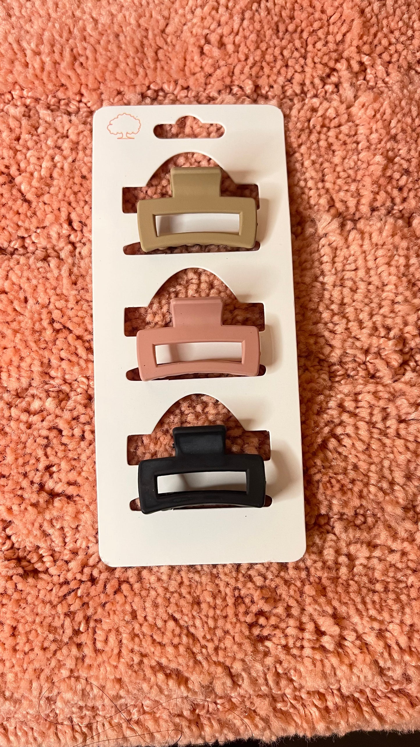 MINI CLAW CLIP SET OF 3 (neutrals)